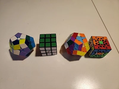 4 Rubiks Cubes - 11x12 + 5x12 + 9x6 + Cool Gear Like Cube. 🔥 Read Desc. - Image 1 of 4