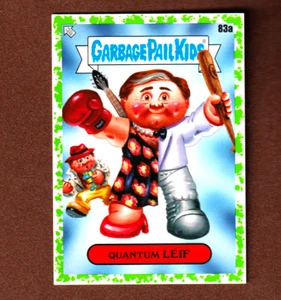 2020 Garbage Pail Kids 35th Anniversary Green Border "QUANTUM LEIF" #83a Sticker - Picture 1 of 1