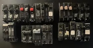 (27) Mixed Assorted Circuit Breaker Lot 15 20 30 Amp Murray Square D Siemens ITE - Picture 1 of 5