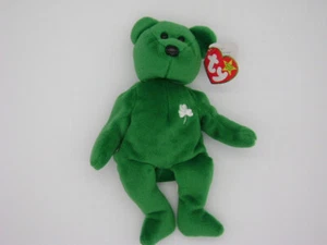 Ty Beanie Baby Babies Erin St Patrick's Day Bär 1997 Vintage Fehler selten Plüsch - Bild 1 von 6