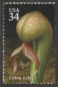US 3530 Carnivorous Plants Cobra Lily 34c single MNH 2001 - Picture 1 of 1