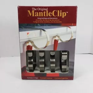 New Mantle Clips Set of 4 Brass Adjustable Fit - The Original - Picture 1 of 5