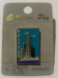 SEATTLE WASHINGTON SPACE NEEDLE SKYLINE CITY VIEW TRAVEL PIN - Picture 1 of 2
