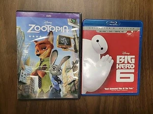 Big Hero 6 /Zootopia Reg. DVD (Big HERO 6 Blu-ray/DVD) Disney 2 Disc Konvolut - Bild 1 von 5