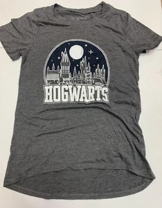 Harry Potter Hogwarts Gray Medium Kids T Shirt - Picture 1 of 4
