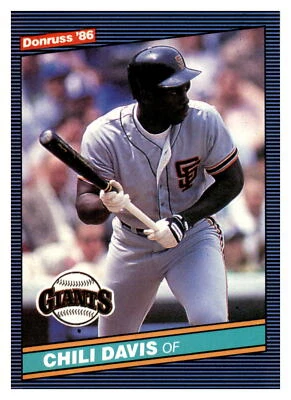 1986 Donruss #65 Chili Davis   San Francisco Giants  Baseball EX/NM - Image 1 of 2