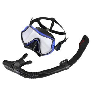 Scuba Diving Silicone Mask Snorkel Set Anti-Fog Professional Swimming Equipment
