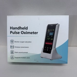 Handheld Pulse Oximeter Fingertip Blood Oxygen SpO2 Heart Rate Overnight Monitor - Picture 1 of 2