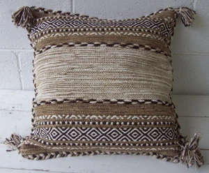 Surya Trenza 20" x 20" Medium Square Pillow Cover+Down Insert~2 Available - Picture 1 of 4