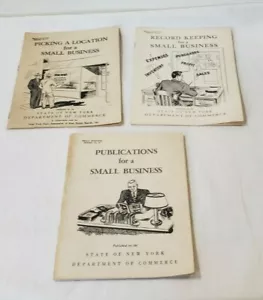 3 Vintage State of NY DEPT OF COMMERCE Booklets Small Business Series 1940s - Picture 1 of 12