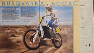 1984 Husqvarna 500XC 6pg Motorcycle Test Article - Picture 1 of 1