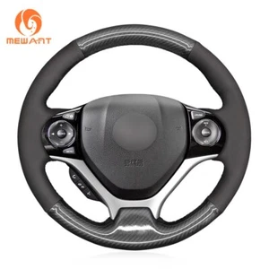 Steering Wheel Cover Wrap for Honda Civic 9 2012 2013 2014 2015 2016 2017 J - Bild 1 von 29