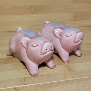 Tappo sughero sughero maiale sughero scuoti sale e pepe in ceramica rosa vintage - Foto 1 di 18