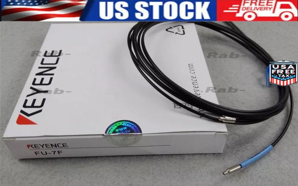 New Keyence Pair FU-7F FU7F Straight Thrubeam Transmissive Fiber Optic Unit. E3 - Image 1 of 1