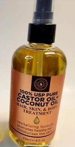 100% USP Pure Treatment & 100%Castor Oil +Coconut Oil - Picture 1 of 3