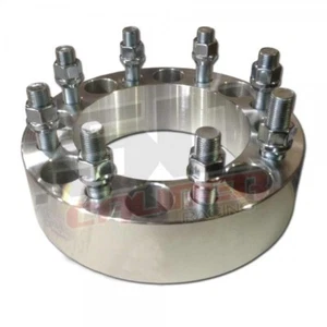 Wheel Spacer QTY 2 8x6.5" 9/16" studs 1.5" Pickup Suburban Yukon XL H1 civilian - Picture 1 of 2