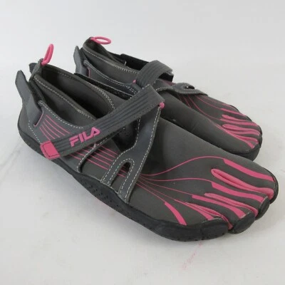 Fila EZ Slide SkeleToes Women's Size 10 Gray Pink Barefoot Water Shoes - Image 1 of 4