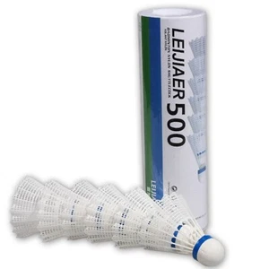 Moderate Speed 6PCS Nylon Badminton Shuttlecock Set with Sturdy Cork Wood Heads - Picture 1 of 5