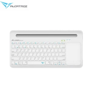 Bluetooth Keyboard Alcatroz Xplorer Dock 2 BT Wireless With Track Pad Bracket - Picture 1 of 9