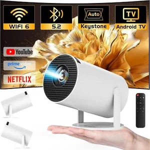Tragbarer 4K LED Android Projektor 5G Wifi Bluetooth HDMI Mini Heimvideokino - Bild 1 von 19
