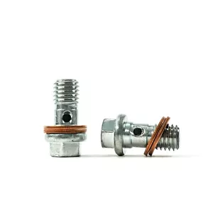 FRONT BRAKE CALIPER BANJO BOLTS FITS: MINI ONE COOPER R50 R52 R53 00-08 BBF3252C - Picture 1 of 5