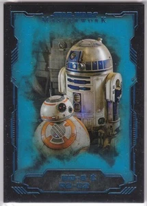STAR WARS 2016 TOPPS MASTERWORK #68 BB-8 AND R2-D2 BLUE PARALLEL BASE CARD SP - Picture 1 of 2