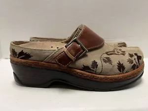 Klogs 7,5 M Damen Clogs Leder Obermaterial Beige Wildleder Austin - Bild 1 von 11