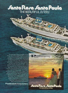 1970 Prudential Grace Lines: Santa Rosa Santa Paula Vintage Print Ad - Bild 1 von 1