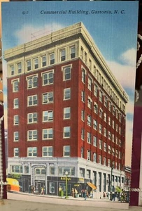 POSTAL DE COLECCIÓN VISTA DEL EDIFICIO COMERCIAL GASTONIA DEL NORTE CAROLINA sin usar - Imagen 1 de 6