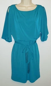 Jessica Simpson Women's Size Small Cold Shoulder Blousy Pullover Dress w Sash - Picture 1 of 4
