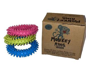 Original Monkey Spiky Sensory Ring / Bracelet Fidget Toy (Pack of 3) - No BPA