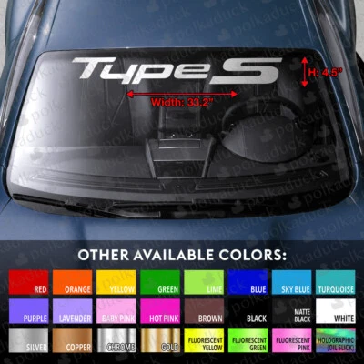 Windshield Banner Vinyl Decal for ACURA TYPE-S INTEGRA TLX NSX ILX - Image 1 of 4