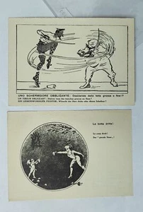 SCHERMA FENCING-BUZZONI & ANDREIS VERONA-LOTTO 2 CARTOLINE-C34-153 - Picture 1 of 1