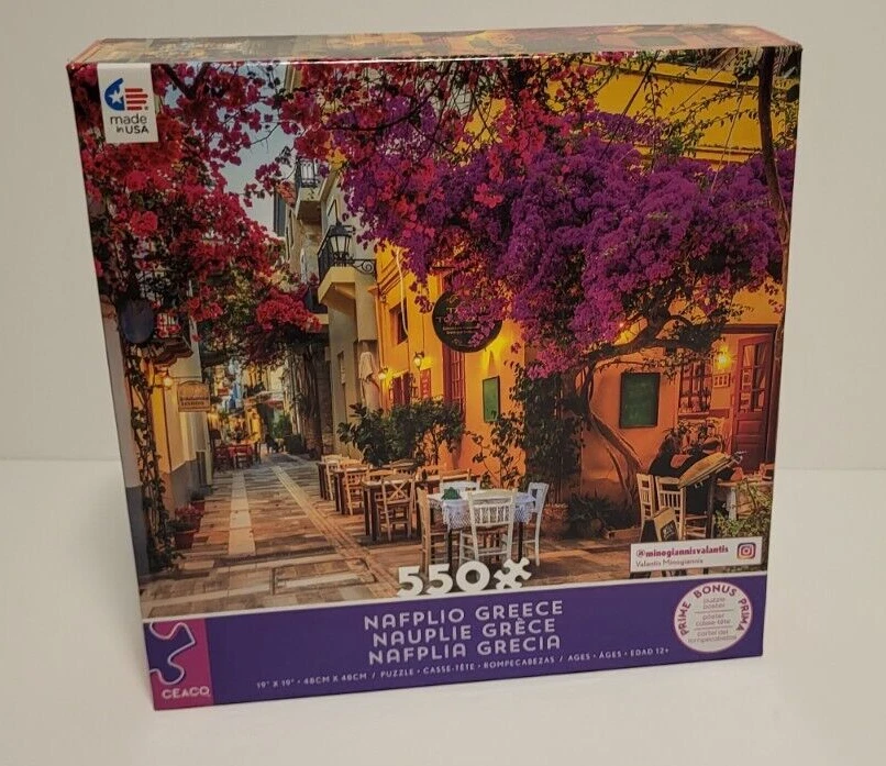 obo Nafplia Greece Puzzle 550pc  19” x 19” Art By Valantis Minogiannis Ceaco - Image 1 of 1