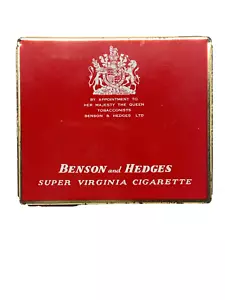 Vintage Benson & Hedges Super Virginia Cigarette Tin Royal Seal England - Picture 1 of 19