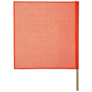 KEEPER 04901 18-in x 18-in Fluorescent Orange Safety Flag w/ 24-in Wooden Dowel - Picture 1 of 2