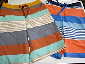 2 Patagonia Boys Bathing Suits Swim Shorts Trunks Size 12 - Picture 1 of 4