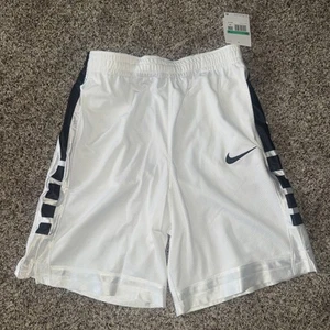 Nike Elite YOUTH SIZE XL Basketball Dri-Fit Shorts New NWT White Boys - Picture 1 of 3