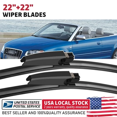 Limpiaparabrisas negro de alta calidad 22"+ 22" para Mercedes-Benz CLK350 06-09 Foto 1 de 4