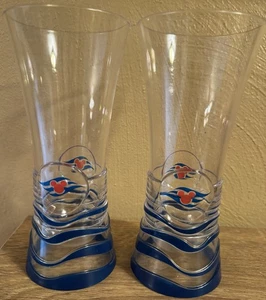 Disney Cruise Lines Paar (2) Plastik Souvenir Becher 7,5" groß Mickey Wave Logo - Bild 1 von 8