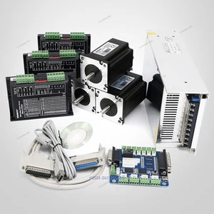 CNC Kit 3 Axis Breakout Board & Nema24 Stepper Motor For DIY Router/Mill/Plasma - Picture 1 of 12