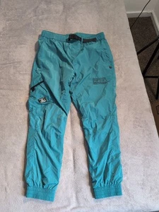 Alpha Industries x NASA Windbreaker Track Pants Size XL Teal Belted Limited - Picture 1 of 9
