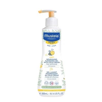 Mustela Baby Gel Limpiador Nutritivo - Jabón para Cabello y Cuerpo para Piel Seca Foto 1 de 4