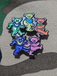 Grateful Dead Bears Owsley "Bear" Stanley Tribute Enamel Lapel Hat Pin Badge*** - Picture 1 of 3