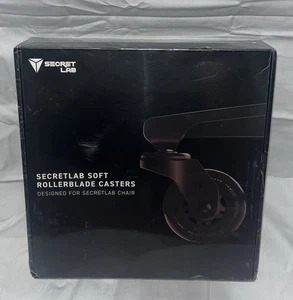 Juego de 5 ruedas Secretlab Soft Rollerblade NUEVO SIN ABRIR silla de laboratorio secreta - Imagen 1 de 1