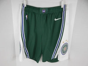 2022-23 Detroit Pistons Game Issued Green Shorts City Saint Cecilia Nike 42R 83S - Picture 1 of 5