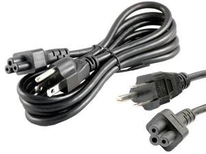 200 6ft 3-Prong Mickey Mouse AC Power Cord Cable Laptop PC Printers Charge - Picture 1 of 7