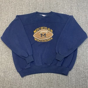 Crable Sportswear Sweatshirt Michigan University Football Herren XL Navy - Bild 1 von 8