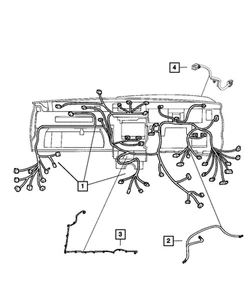 Genuine Mopar Instrument Panel Wiring 68085266AF - Picture 1 of 1