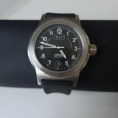 ORIS Big Crown 7500 40mm Day Date Black Dial Automatic  Men Watch No Box Vintage - Image 1 of 4